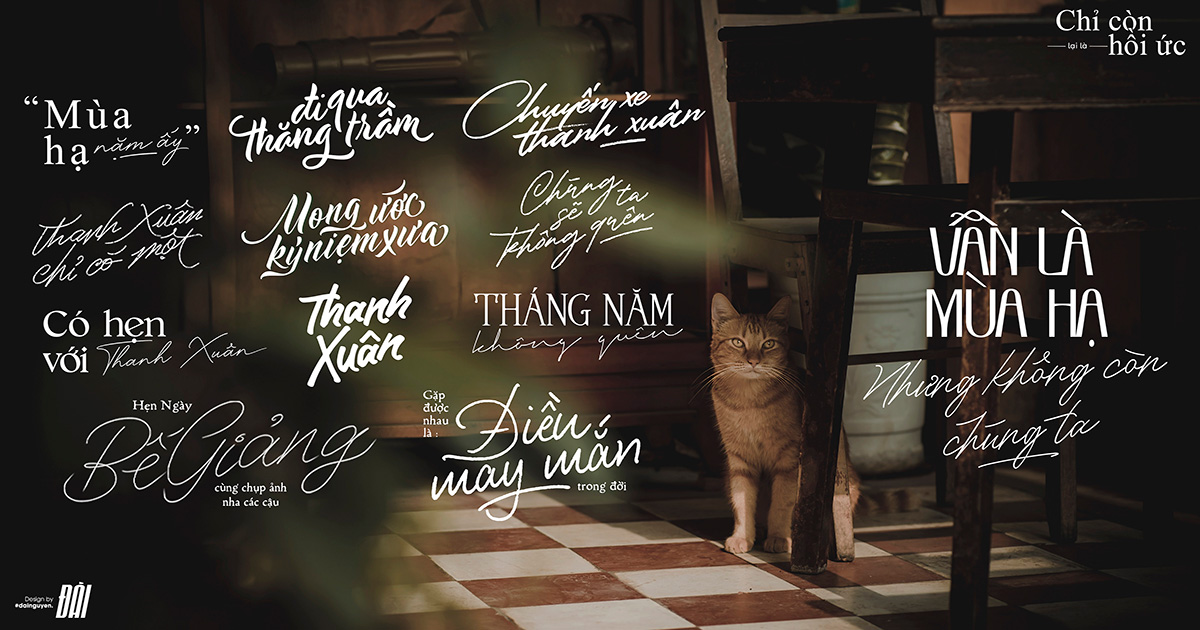 Chia Sẻ Bộ Typo "Chỉ Còn Hồi Ức" File PSD Cực Đẹp Để Ghép Vào Ảnh